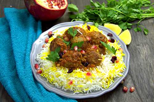 Persian Meatballs with Saffron Rice