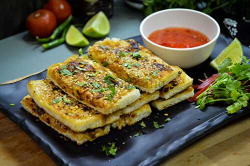 Chicken and Cheese Bread Toast