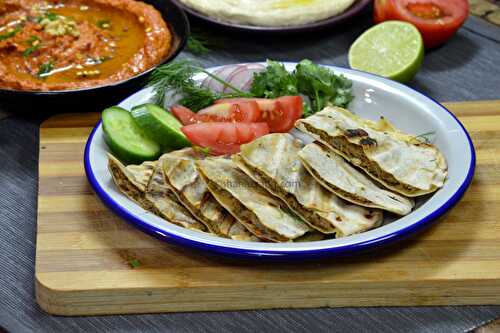 Arayes (Stuffed Pita bread)