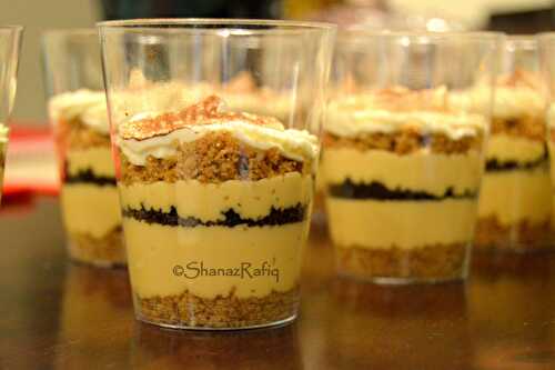Caramel & Oreo Cheesecake Shots