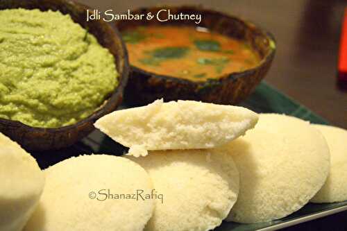 Idli Sambhar & Chutney