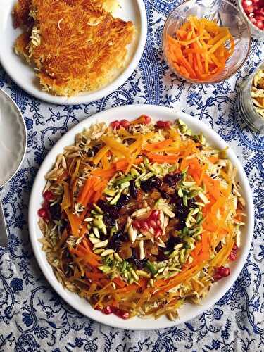 Javaher Polow with Tah-dig | Persian Jewelled Rice with Scorched Rice