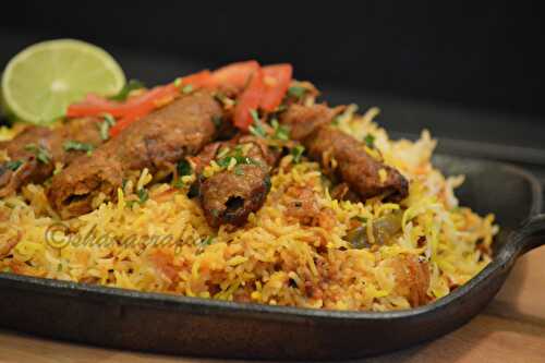 Mutton Seekh Kabab Biryani - Biryani