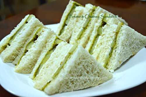 Potato & Chutney Sandwich