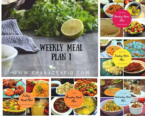 Weekly Meal Plan 1