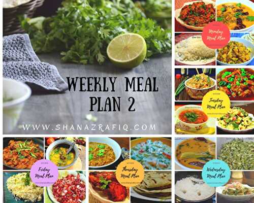 Weekly Meal Plan 2