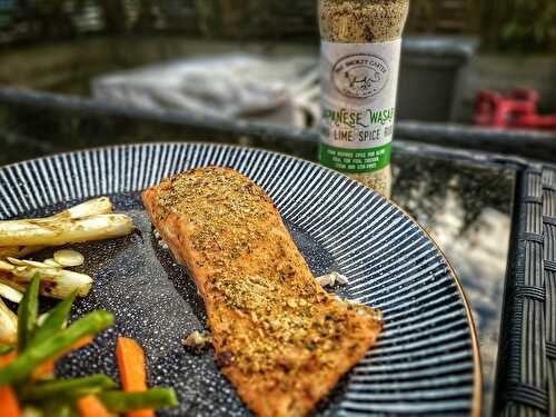 Planked Wasabi & Lime Salmon