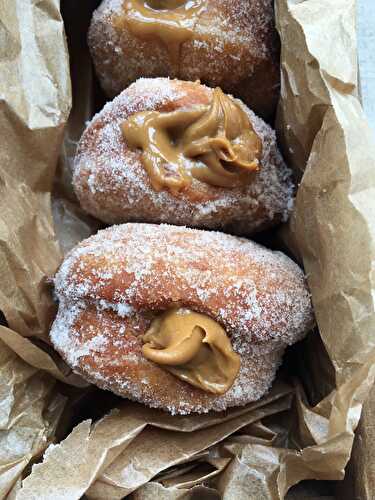 Biscoff Filled Spiced Doughnuts