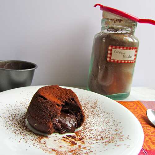 Chocolate Fondant (also known as Molten Lava Cake)