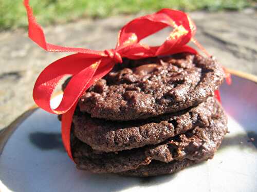 Double Trouble Extremely Chocolatey Cookies