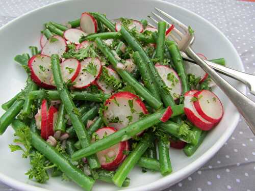 Green bean and radish salad