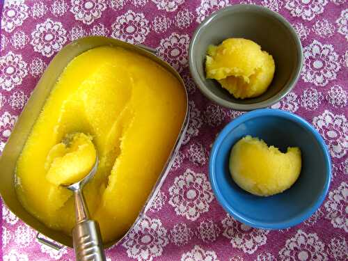 Mango and Lime Sorbet
