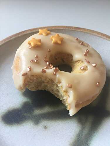 Maple glazed spiced doughnuts