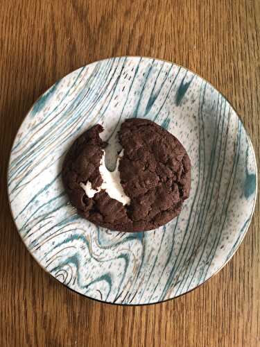 Marshmallow Filled Chocolate Cookies