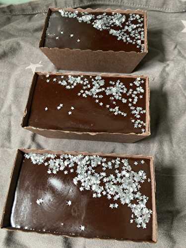 Mini chocolate fudge loaf cakes