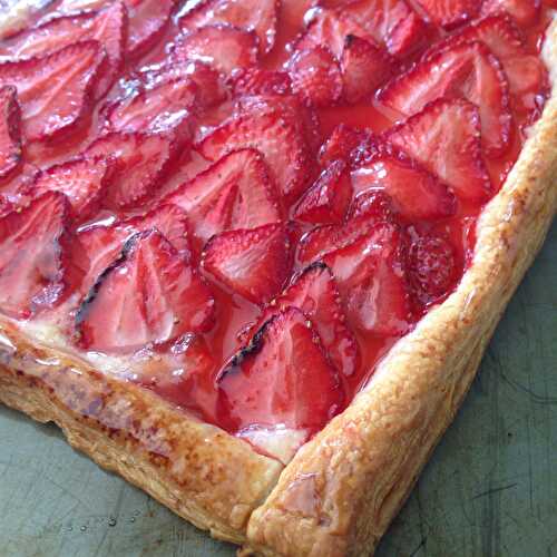 Strawberry and Rose tart 