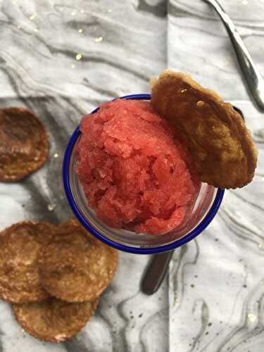 Summer Berry Sorbet and Arlettes
