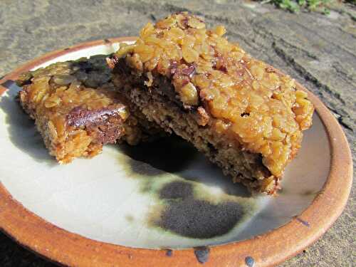 Super-duper Gooey Chocolate flapjacks