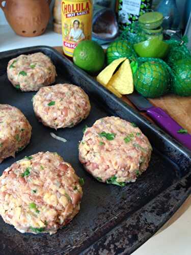 The Best Spicy Bean Burgers, Mexican Style