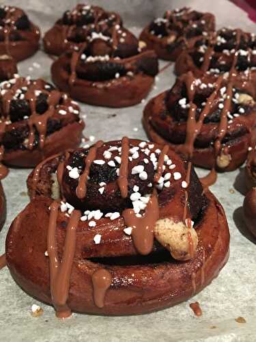 Triple Chocolate Swirl Buns
