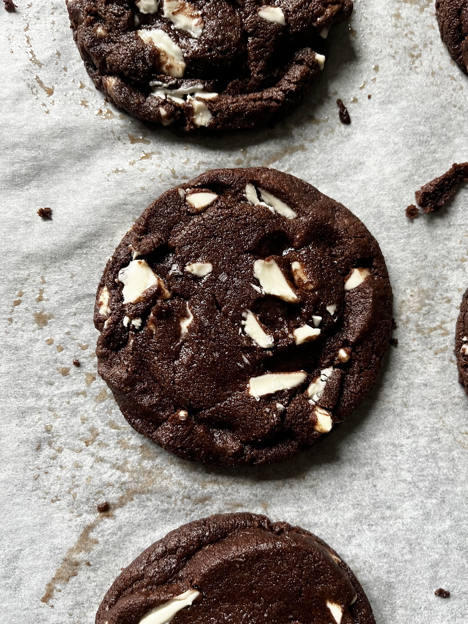 Reverse Chocolate Chip cookies - dairy-free