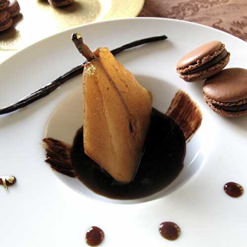 Poached Coffee Vanilla Pears
