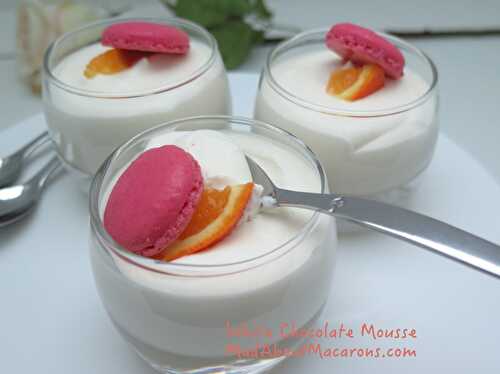 White Chocolate Mousse with Rose and Orange Blossom