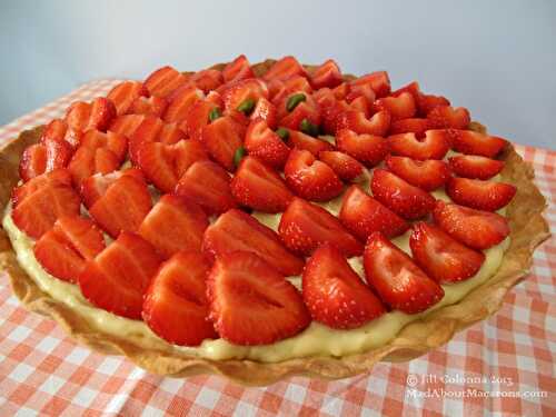 Strawberry & Pistachio Tart