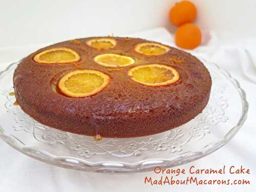 Sticky Orange Caramel Cake with Chestnut