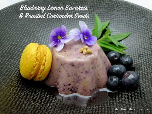 Blueberry Lemon French Bavarois Dessert (Gluten Free)