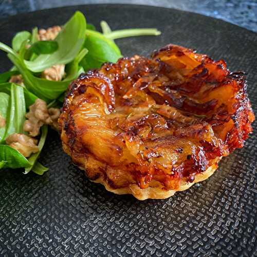 French Onion Tarte Tatin with Goat's Cheese