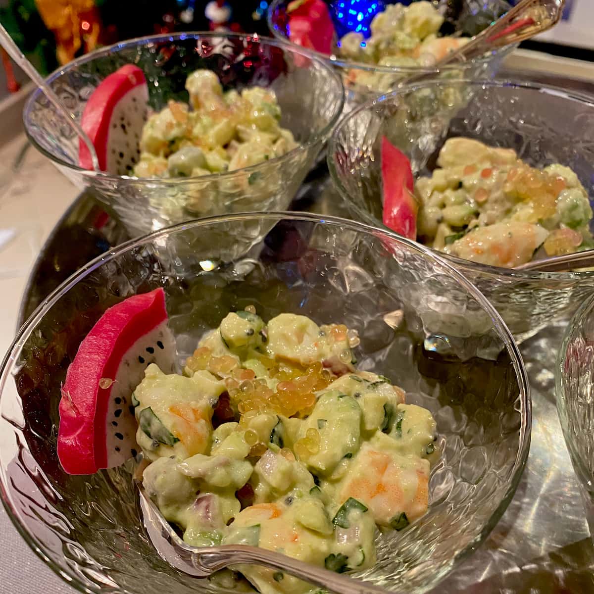 Shrimp Cocktail with Dragon Fruit