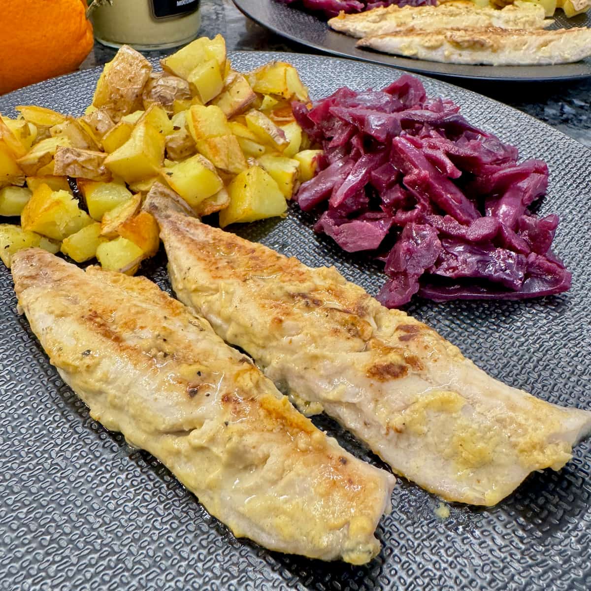 Pan-Fried Mackerel with Mustard