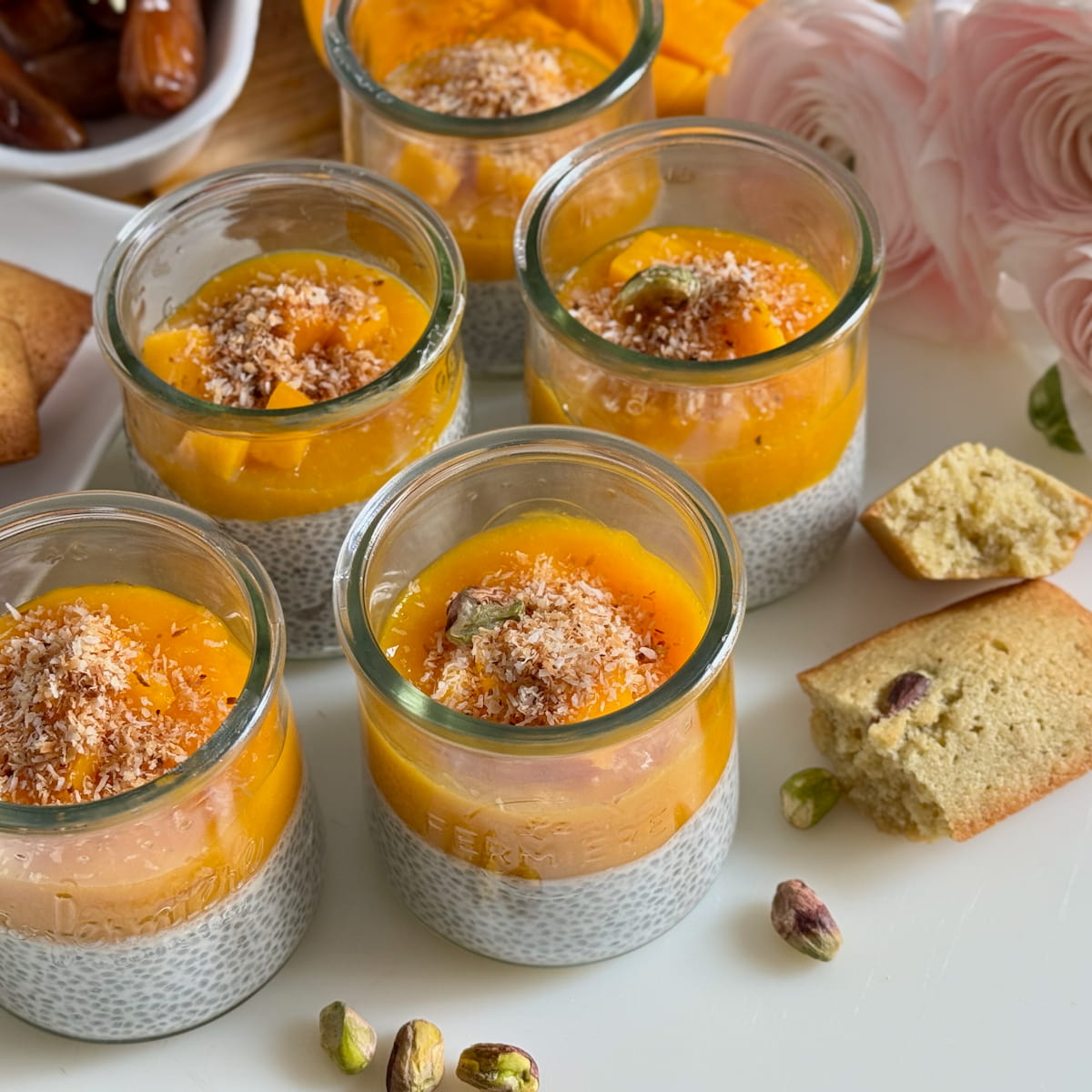 Coconut Chia Pudding with Mango