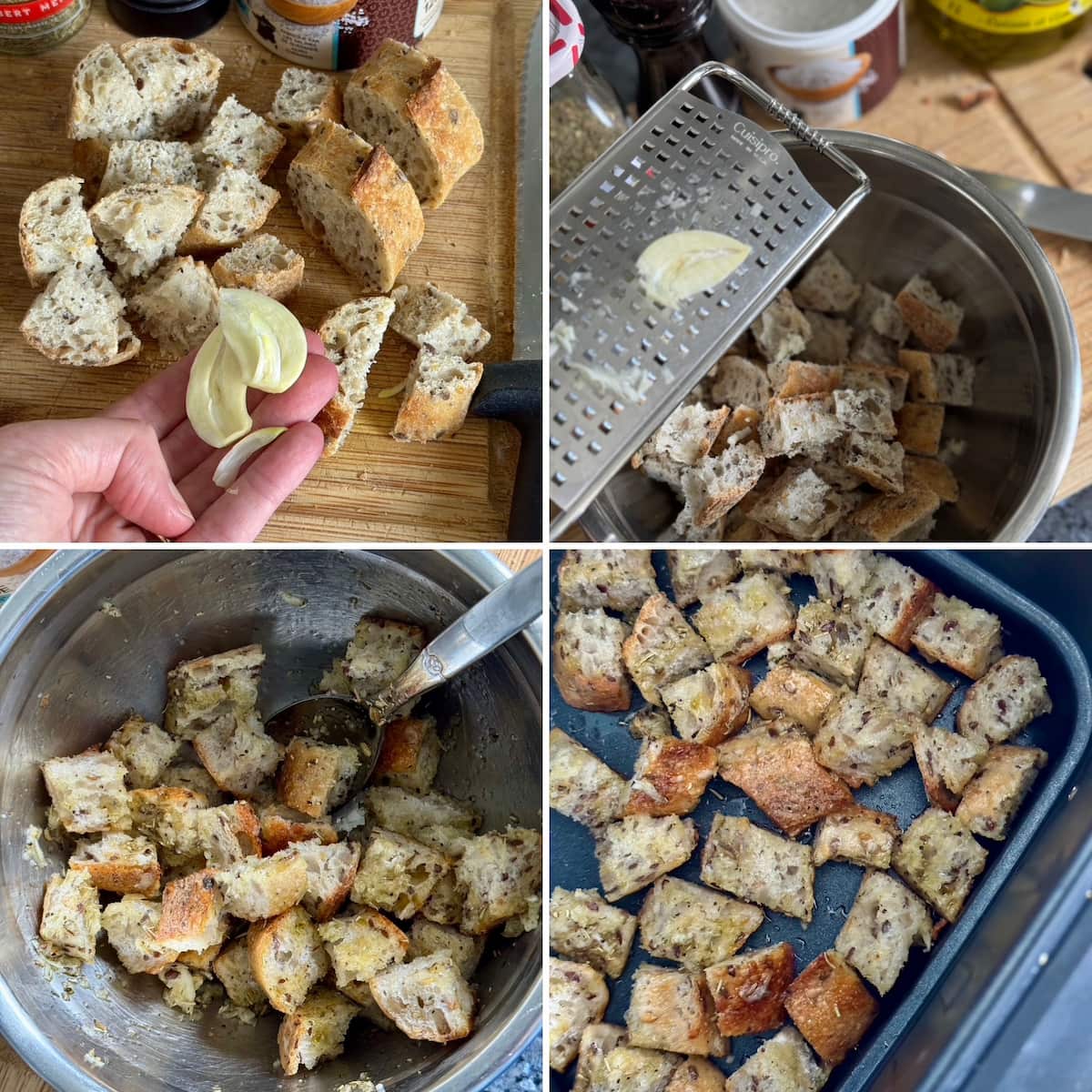 How to Make Croûtons in the Air Fryer