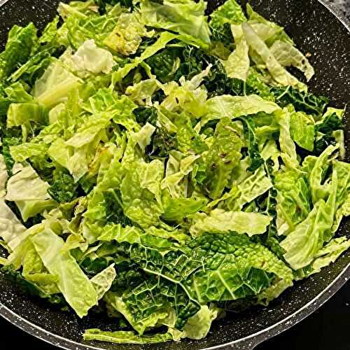 Sautéed Savoy Cabbage (Easy, Healthy)