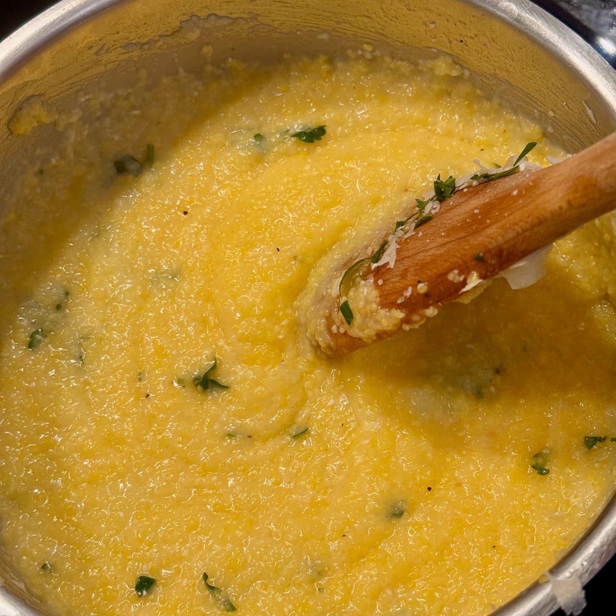 Creamy Corn Polenta with Parmesan