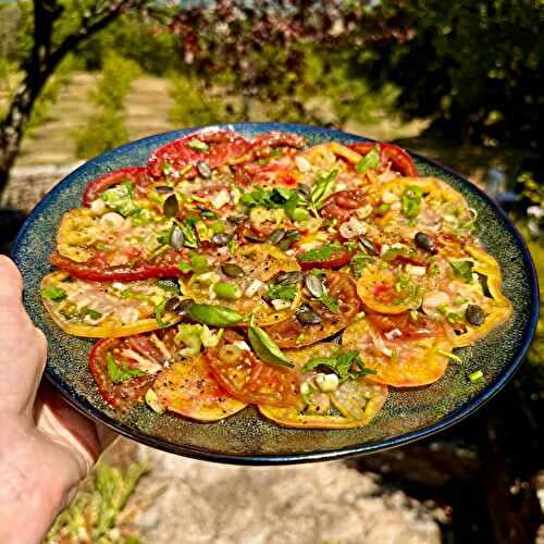 Tomato and Onion Salad (Carpaccio de Tomates)