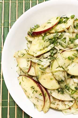 Apple Fennel Salad with poppy seed vinaigretteMama's Secret Recipes