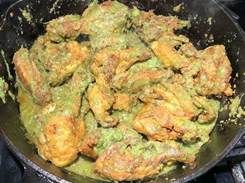 Crispy Green Masala Chicken