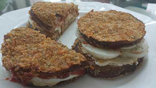 Eggplant Egg Sandwich, Oh so good! Mama's Secret Recipes