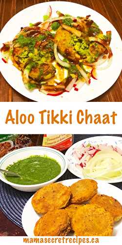 Quick Aloo Tikki Chaat (Potato Patty Chaat)