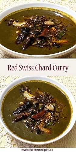 Red Swiss Chard Curry