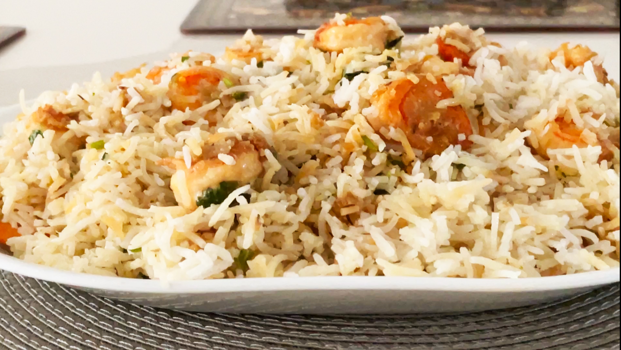 Coconut Shrimp Pulao Recipe