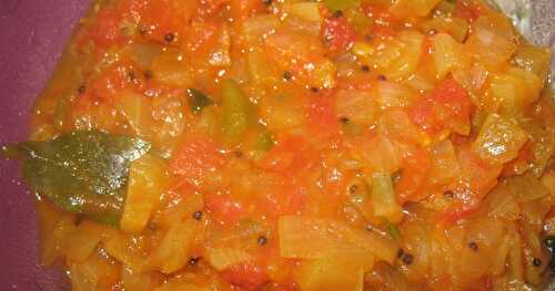 Chennai Special Thakkali Thokku - Tomato Onion Gravy - Side dish for Chappathi, Idli, dosa, etc.