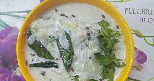 Cucumber Raita with a twist | Vellarikka Thayir Pachadi