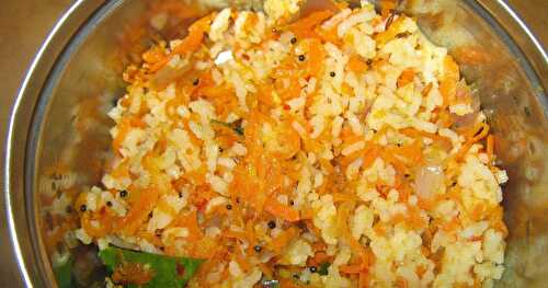 Easy to make Carrot Rice - Lunch box Recipes - Simple Lunch box Recipes for Kids