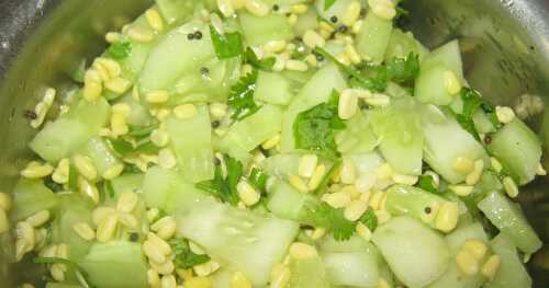 Healthy Cucumber Salad - Cucumber Kosambari - Low Calorie Salad Recipe - Diabetic Recipe