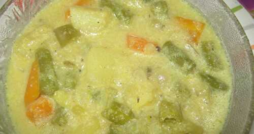 Hotel Style Vegetable Paya - Side dish for Idli, Appam, Idiyappam - Idli Paya Recipe