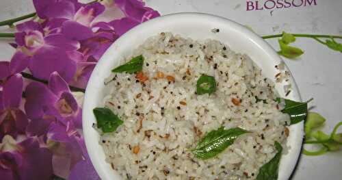 Kanchipuram Special Milagu Seeraga Sadham / Pepper Jeera Rice - Lunch box Recipes